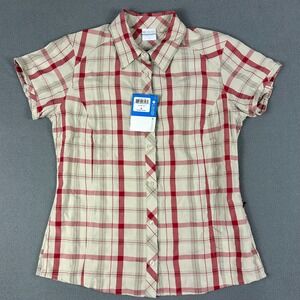 Columbia Shirt Womens Medium‎ Surviv-Elle II Button Up Short Sleeve Fishing NWT